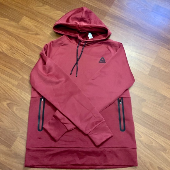 REEBOK Men’s Active mesh pullover/hoodie with pockets and drawstring neck - Picture 2 of 15